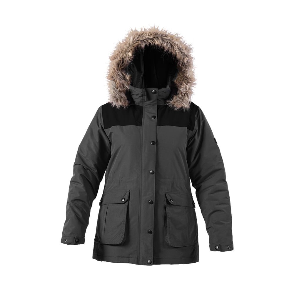 Parka Impermeable Mujer Con Piel